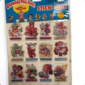 Garbage Pail Kids Stick-Ons Set of 12 Stickers